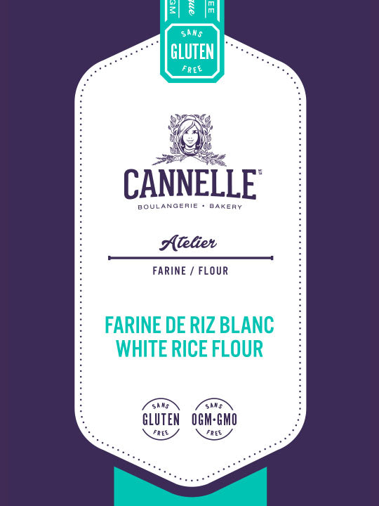 Farine de riz blanc  Sans gluten – Boulangerie Cannelle